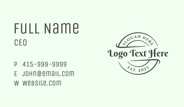 Startup Clothing Shop Business Card Design Image Preview