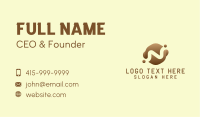 Brown Coffee Drink Letter N Business Card Image Preview