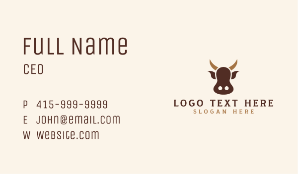 Cattle Livestock Farm  Business Card Design Image Preview