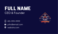 Roofing Hammer Paint Brush  Business Card Image Preview