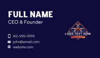 Roofing Hammer Paint Brush  Business Card Preview