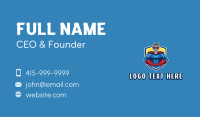 Superhero Muscular Strong Business Card Preview