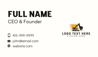 Demolition Excavator Machinery Business Card Image Preview