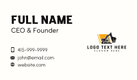 Demolition Excavator Machinery Business Card Preview