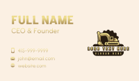 Excavator Construction Builder Business Card Preview