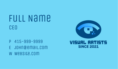 Eye Tech Pixel Business Card Image Preview