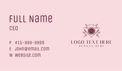 Button Needle Sewing Business Card Image Preview