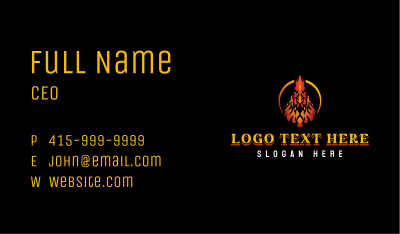 Fire Chicken Grill Business Card Image Preview