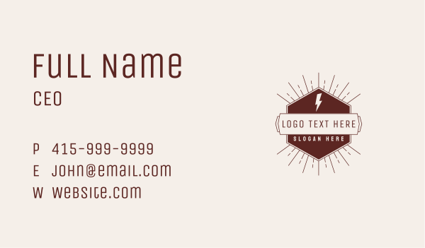 Retro Craft Business Business Card Design Image Preview