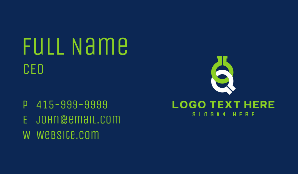 Letter Q Technology Startup Business Card Design Image Preview