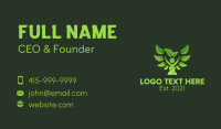 Organic Green Tree Wellness  Business Card Design