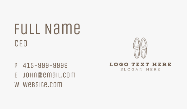 Formal Leather Shoes Business Card Design Image Preview