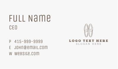 Formal Leather Shoes Business Card Image Preview