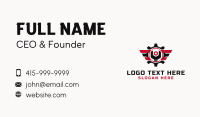 Mechanic Cogwheel Wrench Business Card Image Preview