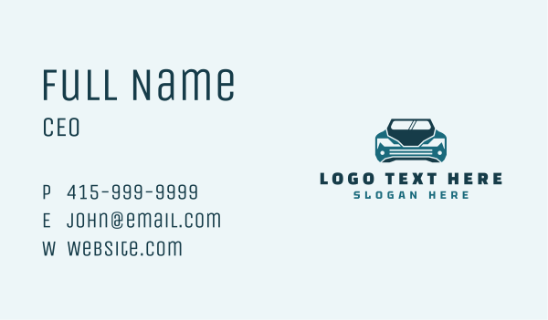 Vehicle Race Car Business Card Design Image Preview