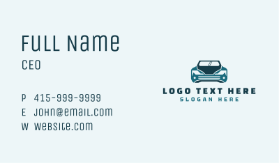 Vehicle Race Car Business Card Image Preview