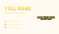 Retro Gaming Arcade Business Card Preview