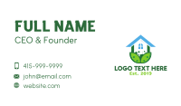Green Plant House Business Card Image Preview