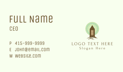 Forest Tree House Business Card