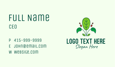 Eco Plant Gardening Business Card Image Preview