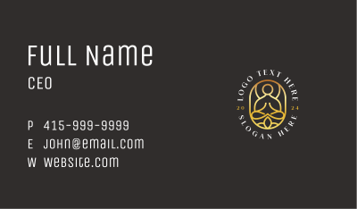 Wellness Spa Meditation Business Card Image Preview