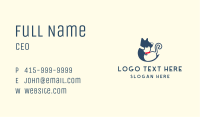 Dog Cat Veterinary Business Card Image Preview