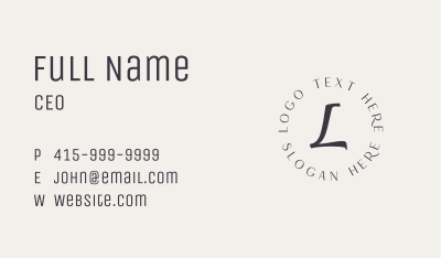 Premium Luxury Letter Business Card Image Preview