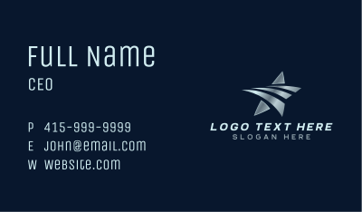 Logistics Star Express Business Card Image Preview