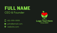 Organic Apple Heart  Business Card Image Preview