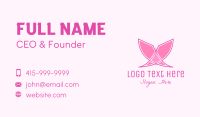 Pink Butterfly Wings Business Card Image Preview
