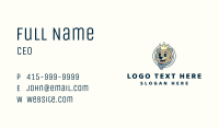 Crown Bear Mascot Business Card Image Preview