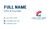 Geometric America Banner Business Card Image Preview