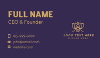 Gold Lotus Wellness Business Card Image Preview