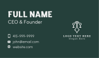 Legal Scale Law Firm Business Card Design