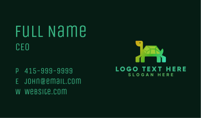 Green Tortoise Business Business Card Image Preview