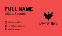 Bat Winged Sword  Business Card Design