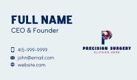Eagle Falcon Aviation Letter P Business Card Image Preview