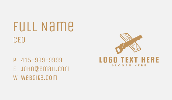 Carpenter Saw Tool Business Card Design Image Preview