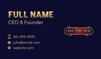 Luxury Hotel Decorative Business Card Preview