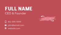 Beauty Fashion Wordmark Business Card Image Preview