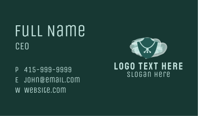 Jewelry Necklace Gem Business Card Image Preview