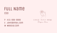 Beauty Aesthetician Woman Business Card Image Preview