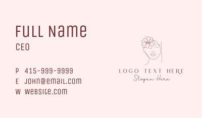Beauty Aesthetician Woman Business Card Image Preview