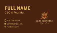 Fire Chinese Lion Business Card Design