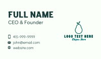 Natural Pear Fruit Business Card Design