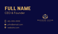 Crown Luxury Shield Wing Business Card Design