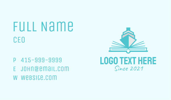 Boat Pop Up Book Business Card Design Image Preview