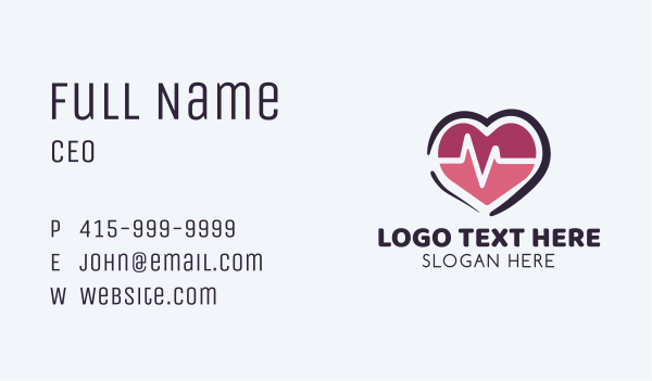 Medical Heart Center Business Card Design Image Preview