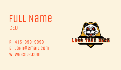 Wild Panda Gaming Business Card Image Preview