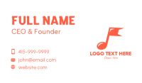 Generic Music Flag Business Card Image Preview